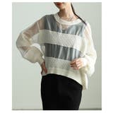 透け感で魅せるシアードッキングプルオーバー レディース トップス | Sawa a la mode | 詳細画像12 