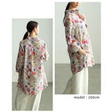 レトロに咲く大人のフラワーコットンチュニック レディース トップス | Sawa a la mode | 詳細画像10 