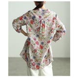 レトロに咲く大人のフラワーコットンチュニック レディース トップス | Sawa a la mode | 詳細画像16 