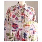 レトロに咲く大人のフラワーコットンチュニック レディース トップス | Sawa a la mode | 詳細画像19 