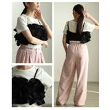 贅沢な立体感描くバックシャーリング撥水フリルビスチェ レディース ファッション | Sawa a la mode | 詳細画像17 