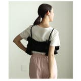 贅沢な立体感描くバックシャーリング撥水フリルビスチェ レディース ファッション | Sawa a la mode | 詳細画像20 