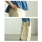 自然な奥行き生まれるメニータックハイウエストワイドパンツ レディース ファッショ… | Sawa a la mode | 詳細画像5 