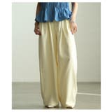 自然な奥行き生まれるメニータックハイウエストワイドパンツ レディース ファッショ… | Sawa a la mode | 詳細画像7 