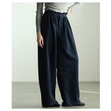 自然な奥行き生まれるメニータックハイウエストワイドパンツ レディース ファッショ… | Sawa a la mode | 詳細画像10 