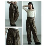 着こなし変えるウエスト巻き2wayワイドジョガーパンツ レディース ファッション | Sawa a la mode | 詳細画像18