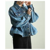 シルエットで魅せるペプラムフレアデニムジャケット レディース ファッション | Sawa a la mode | 詳細画像7