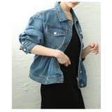 シルエットで魅せるペプラムフレアデニムジャケット レディース ファッション | Sawa a la mode | 詳細画像21