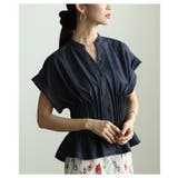 甘くなり過ぎないンタックペプラムダンガリーブラウス レディース ファッション | Sawa a la mode | 詳細画像10