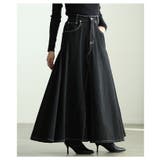 華やかに揺れるコットンデニムフレアゴアスカート レディース ファッション | Sawa a la mode | 詳細画像20 