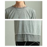 肩肘張らず洒落るチュールレイヤード風異素材カットソー レディース ファッション | Sawa a la mode | 詳細画像5