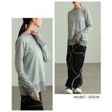 肩肘張らず洒落るチュールレイヤード風異素材カットソー レディース ファッション | Sawa a la mode | 詳細画像8