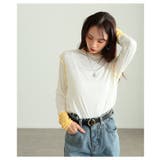 女性らしさ宿る配色スリーブメロウパイピングカットソー レディース ファッション | Sawa a la mode | 詳細画像11