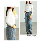 女性らしさ宿る配色スリーブメロウパイピングカットソー レディース ファッション | Sawa a la mode | 詳細画像13