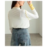 女性らしさ宿る配色スリーブメロウパイピングカットソー レディース ファッション | Sawa a la mode | 詳細画像15