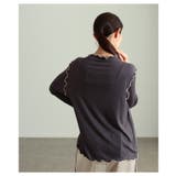 女性らしさ宿る配色スリーブメロウパイピングカットソー レディース ファッション | Sawa a la mode | 詳細画像20