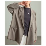 トレンド感溢れるオーバーダブルテーラードジャケット レディース ファッション | Sawa a la mode | 詳細画像4