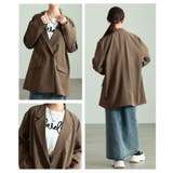 トレンド感溢れるオーバーダブルテーラードジャケット レディース ファッション | Sawa a la mode | 詳細画像19