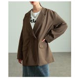 トレンド感溢れるオーバーダブルテーラードジャケット レディース ファッション | Sawa a la mode | 詳細画像22