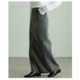 ヴィンテージ感漂うウォッシュ加工ラップデニムナロースカート レディース ファッシ… | Sawa a la mode | 詳細画像8 