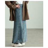 ヴィンテージ感漂うウォッシュ加工ラップデニムナロースカート レディース ファッシ… | Sawa a la mode | 詳細画像21 