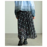 足下を軽やかにするチェック柄シフォンフレアスカート レディース ファッション | Sawa a la mode | 詳細画像9 