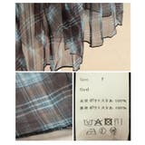 足下を軽やかにするチェック柄シフォンフレアスカート レディース ファッション | Sawa a la mode | 詳細画像24 