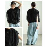 ふんわり包み込むオーガンジーバルーンシルエットブラウス レディース ファッション | Sawa a la mode | 詳細画像17 