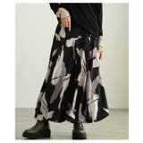 存在感引き立つペイント柄タックバルーンスカート レディース ファッション | Sawa a la mode | 詳細画像4 