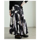 存在感引き立つペイント柄タックバルーンスカート レディース ファッション | Sawa a la mode | 詳細画像7 