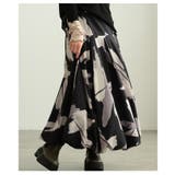 存在感引き立つペイント柄タックバルーンスカート レディース ファッション | Sawa a la mode | 詳細画像12 