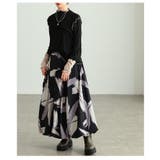 存在感引き立つペイント柄タックバルーンスカート レディース ファッション | Sawa a la mode | 詳細画像19 