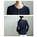 コーデが華やぐステッチパイピングプリーツカーディガン レディース ファッション | Sawa a la mode | 詳細画像5