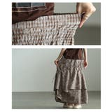 遊び心漂うチェック柄アシンメトリードロストスカート レディース ファッション | Sawa a la mode | 詳細画像5 