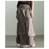 遊び心漂うチェック柄アシンメトリードロストスカート レディース ファッション | Sawa a la mode | 詳細画像8 