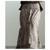 遊び心漂うチェック柄アシンメトリードロストスカート レディース ファッション | Sawa a la mode | 詳細画像9 