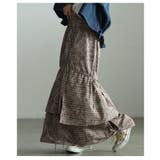 遊び心漂うチェック柄アシンメトリードロストスカート レディース ファッション | Sawa a la mode | 詳細画像14 