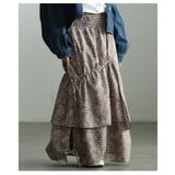遊び心漂うチェック柄アシンメトリードロストスカート レディース ファッション | Sawa a la mode | 詳細画像15 