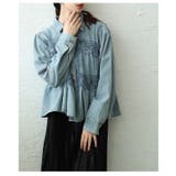 レディに仕上げたレース×ペプラムフレアデニムシャツ レディース ファッション | Sawa a la mode | 詳細画像19 