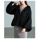 甘すぎない大人のフロッキードットブルゾン レディース アウター | Sawa a la mode | 詳細画像2 