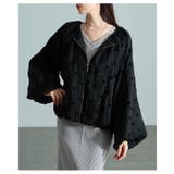 甘すぎない大人のフロッキードットブルゾン レディース アウター | Sawa a la mode | 詳細画像4 