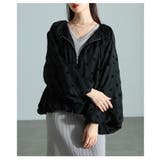 甘すぎない大人のフロッキードットブルゾン レディース アウター | Sawa a la mode | 詳細画像9 