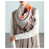 コーデを格上げするクラシックパターンスクエアスカーフ レディース 小物 | Sawa a la mode | 詳細画像2 