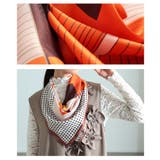 コーデを格上げするクラシックパターンスクエアスカーフ レディース 小物 | Sawa a la mode | 詳細画像5 