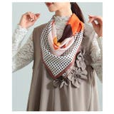 コーデを格上げするクラシックパターンスクエアスカーフ レディース 小物 | Sawa a la mode | 詳細画像9 