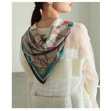 コーデを格上げするクラシックパターンスクエアスカーフ レディース 小物 | Sawa a la mode | 詳細画像14 