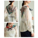 コーデを格上げするクラシックパターンスクエアスカーフ レディース 小物 | Sawa a la mode | 詳細画像17 