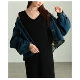 甘さをまとうノーカラーギャザーデニムジャケット レディース アウター | Sawa a la mode | 詳細画像9 