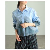 重ねて魅せるチュールレイヤードデニムドッキングシャツ レディース トップス | Sawa a la mode | 詳細画像2