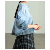重ねて魅せるチュールレイヤードデニムドッキングシャツ レディース トップス | Sawa a la mode | 詳細画像4